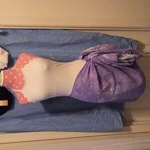 Sarong by Puakenikeni Purchased in Hawaii Pastel Purple and Gray Turtles